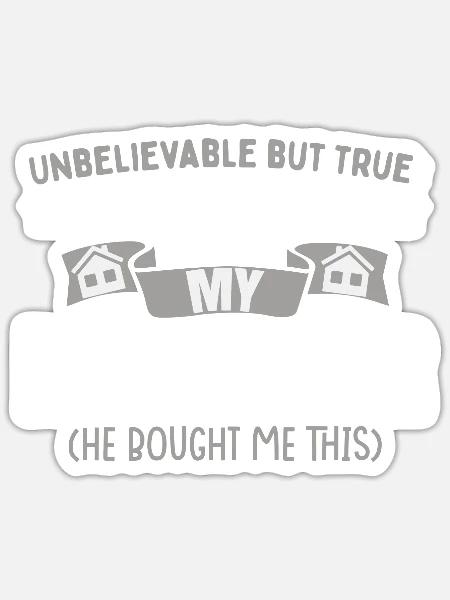 Ich verstehe mich mit meinem Nachbarn - Sticker Größe S (10 x 10 cm) - Mattweiß