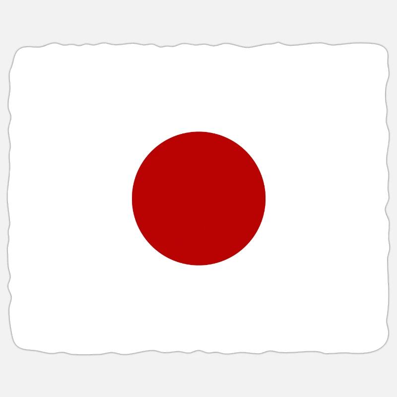 Drapeau du Japon utilisé Look Nihon drapeau japonais Sticker taille S (10 x 10 cm)