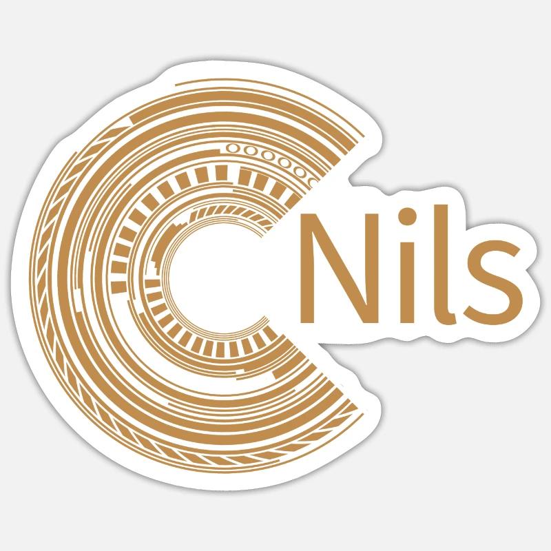 For Nils - Sticker size S (10 x 10 cm) - white matte