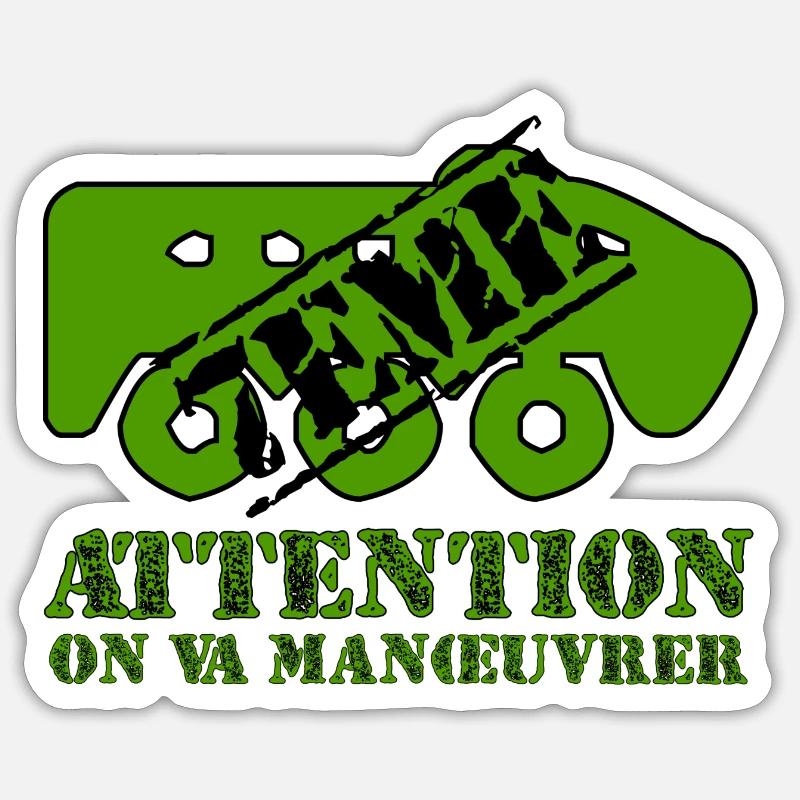 Attention on va manœuvrer Sticker taille S (10 x 10 cm)