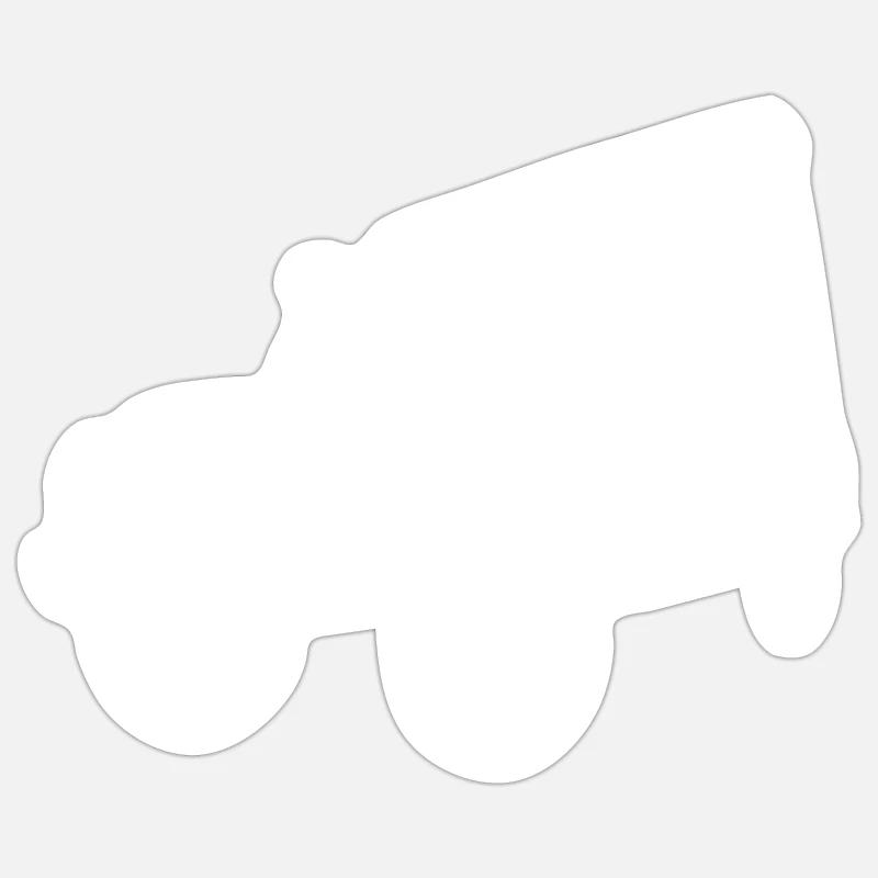 Defender with elevating roof - Sticker size S (10 x 10 cm) - white matte