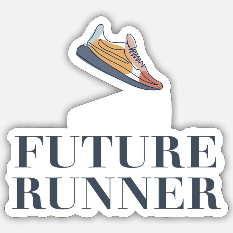 FUTURE RUNNER Sticker Größe S (10 x 10 cm)