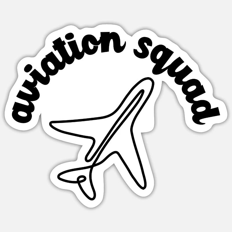 Aviation Squad Sticker size S (10 x 10 cm)