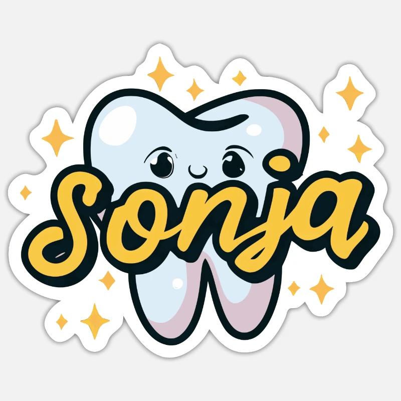 Assistante dentaire Sonja Sticker taille S (10 x 10 cm)