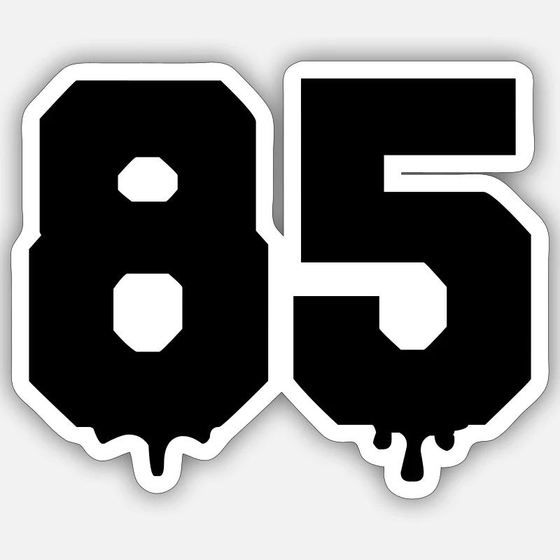 85 - Sticker taille S (10 x 10 cm) - blanc mat