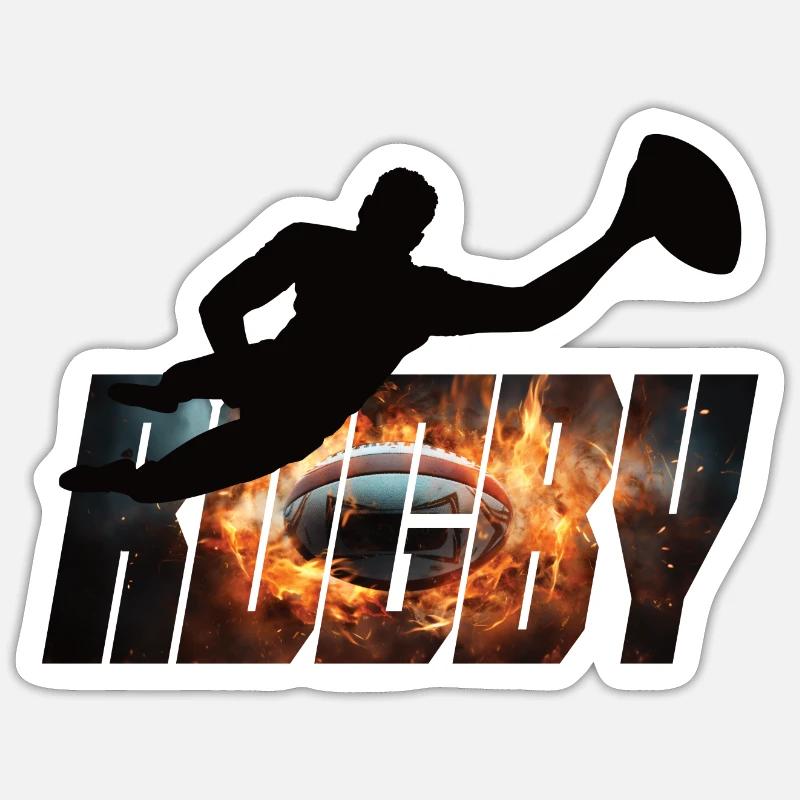 Rugby Sticker size S (10 x 10 cm)