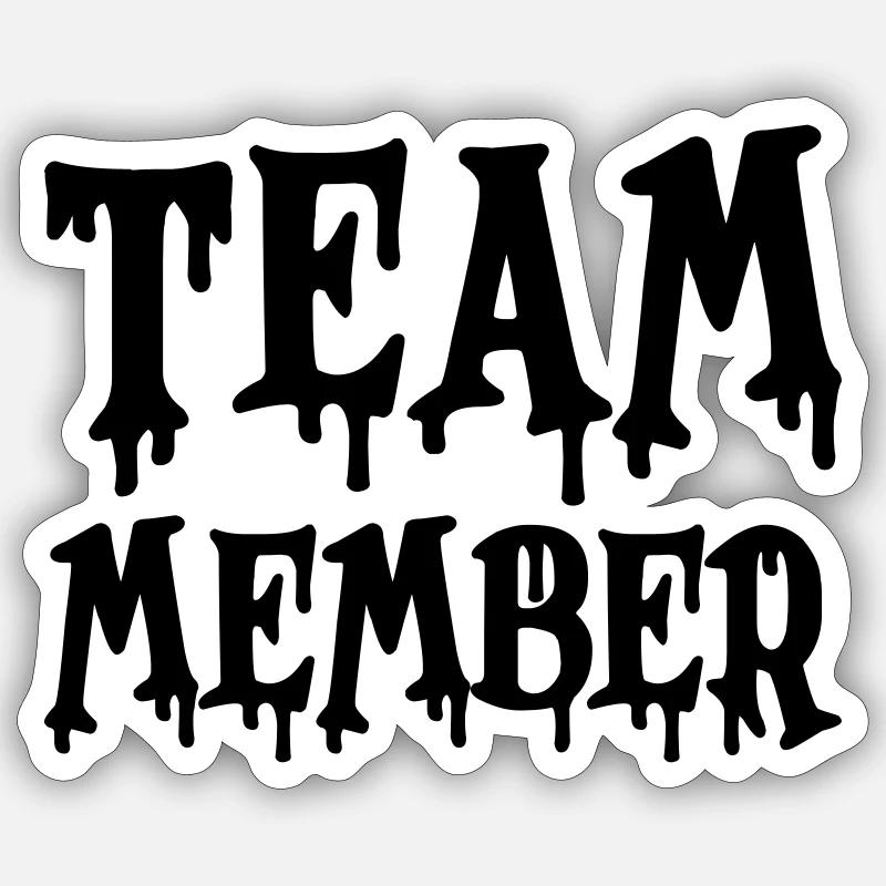 Équipier - Sticker taille S (10 x 10 cm) - blanc mat
