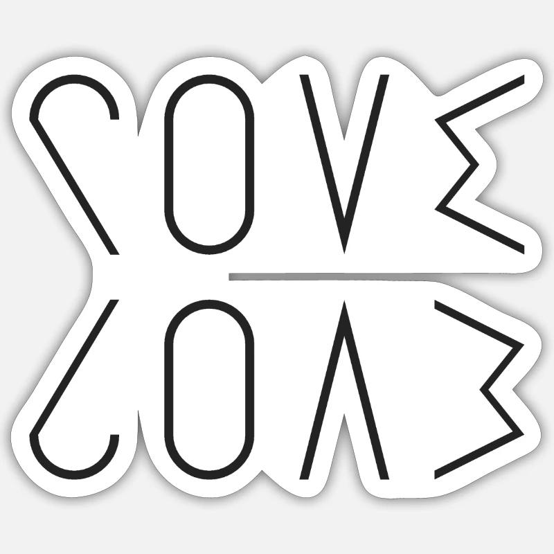 LOVE Kollektion Sticker Größe S (10 x 10 cm)