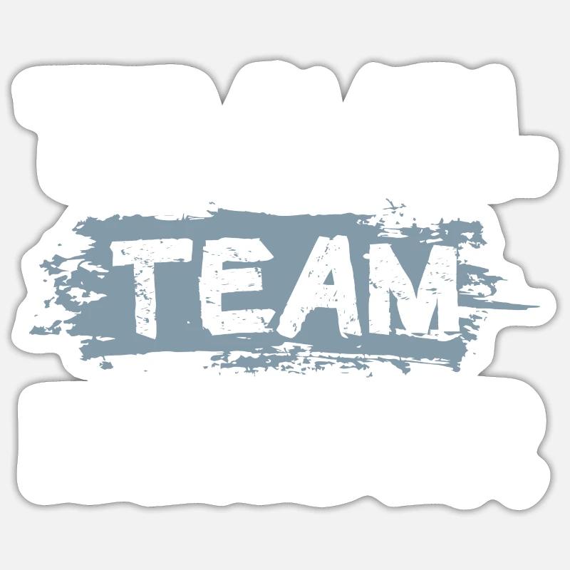 Équipe de voyage - Sticker taille S (10 x 10 cm) - blanc mat