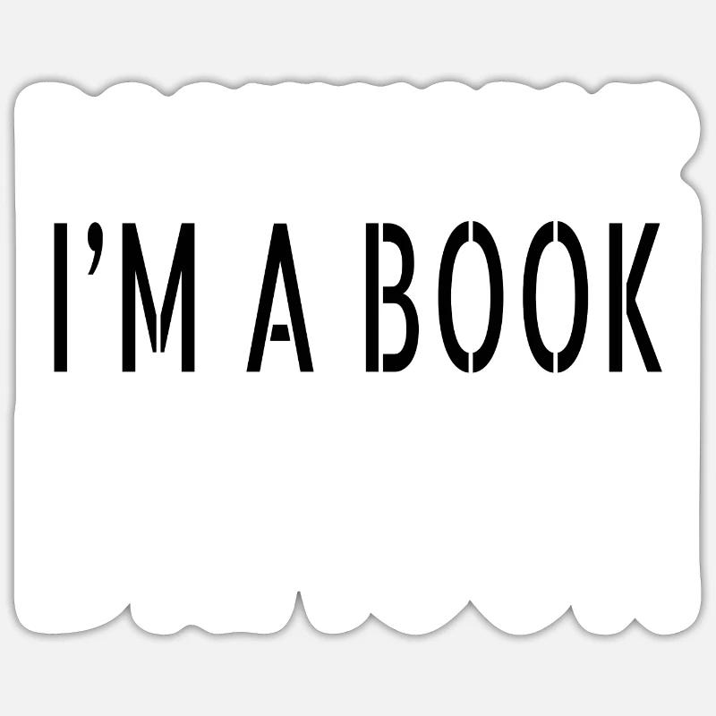 comics bibliophile bookish stuff bday green - Sticker Größe S (10 x 10 cm) - Mattweiß