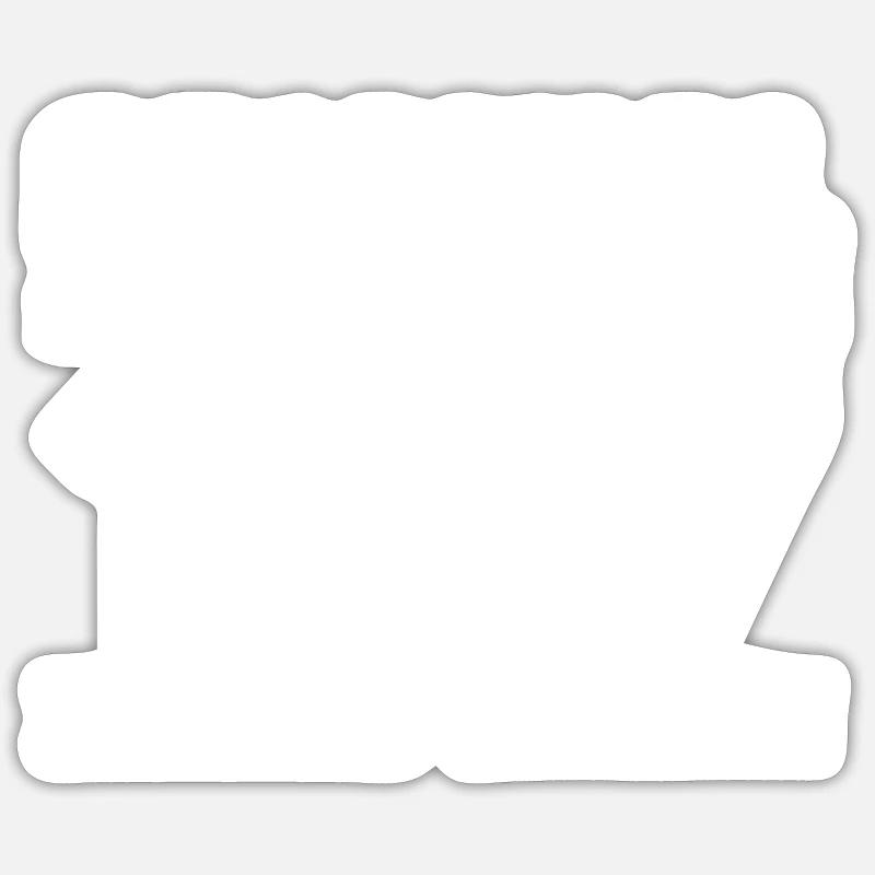 1977 - Sticker size S (10 x 10 cm) - white matte