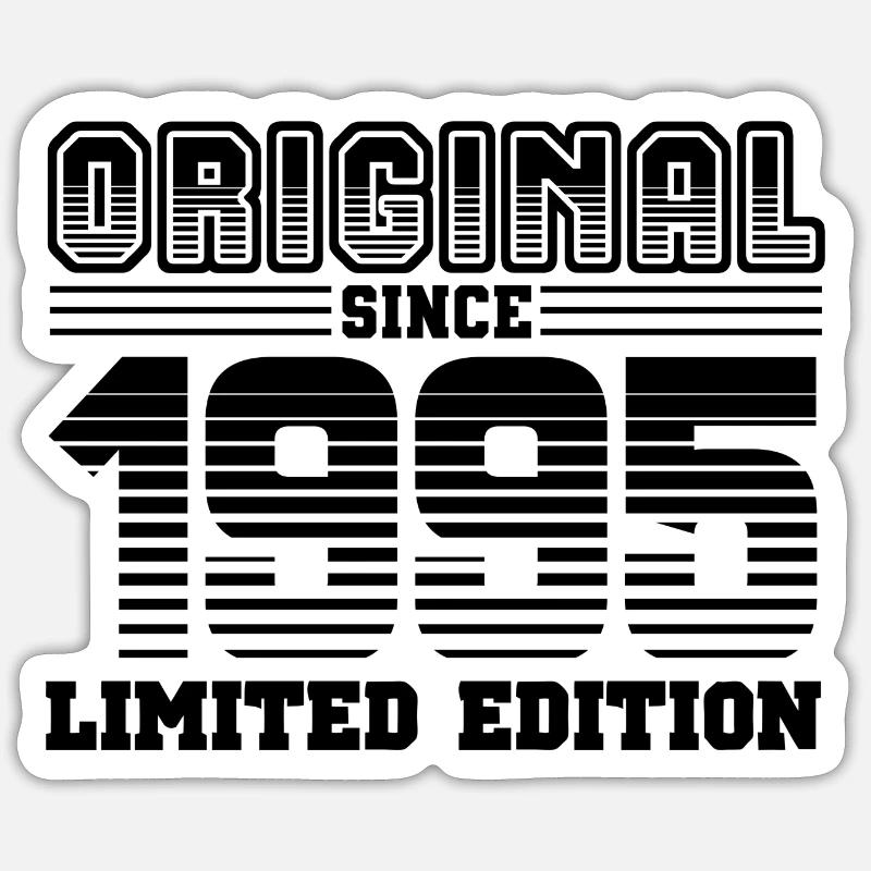 1995 - Sticker size S (10 x 10 cm) - white matte