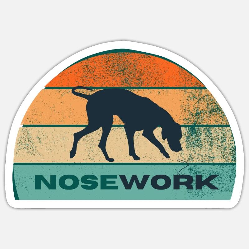 I train NOSEWORK - sun Sticker size S (10 x 10 cm)