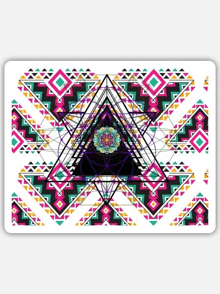 4 4 Original - Sticker Größe S (10 x 10 cm) - Mattweiß