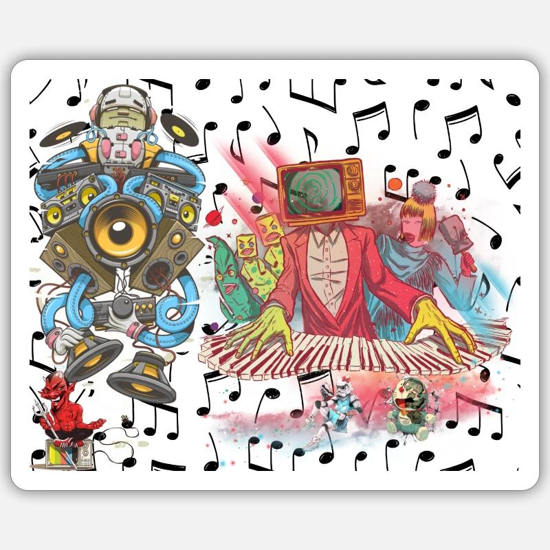 2 Original - Sticker Größe S (10 x 10 cm) - Mattweiß