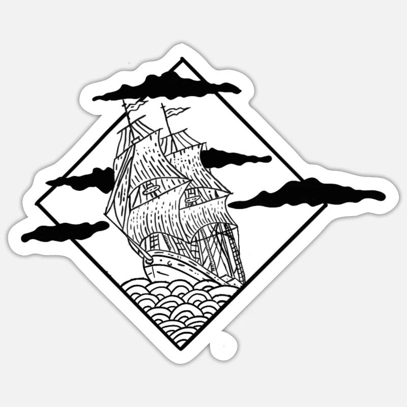 Ship Sticker size S (10 x 10 cm)