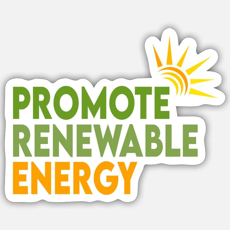 Renewable energies Sticker size S (10 x 10 cm)