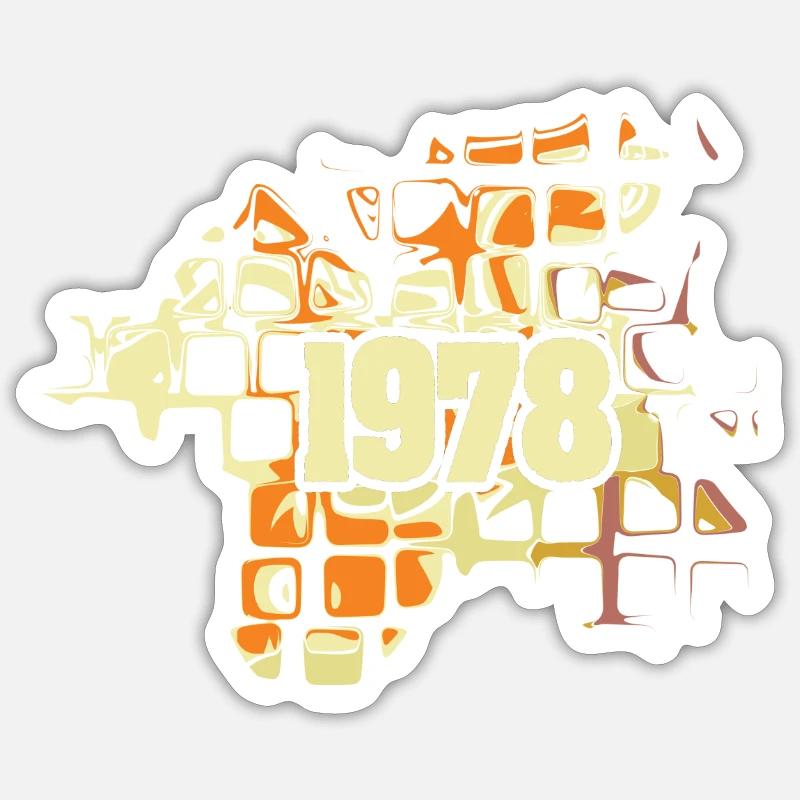 1978 - Sticker size S (10 x 10 cm) - white matte