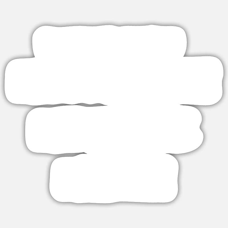 Fasching - Sticker Größe S (10 x 10 cm) - Mattweiß