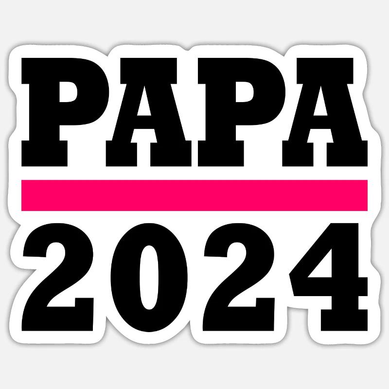 Papa 2024 - Sticker size S (10 x 10 cm) - white matte