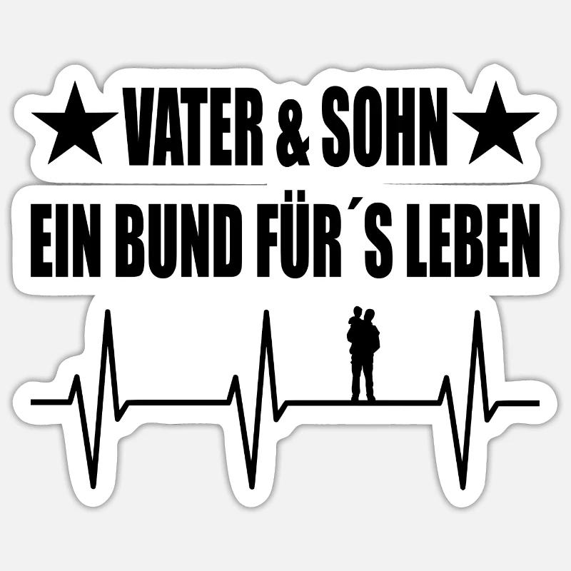 Papa - Sticker Größe S (10 x 10 cm) - Mattweiß