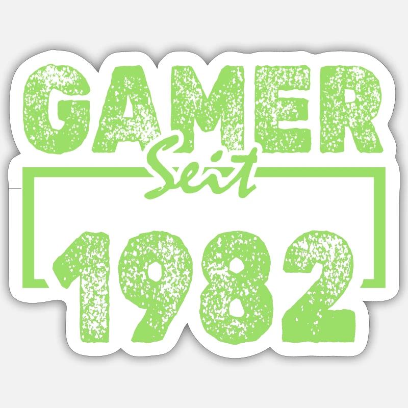 1982 - Sticker Größe S (10 x 10 cm) - Mattweiß