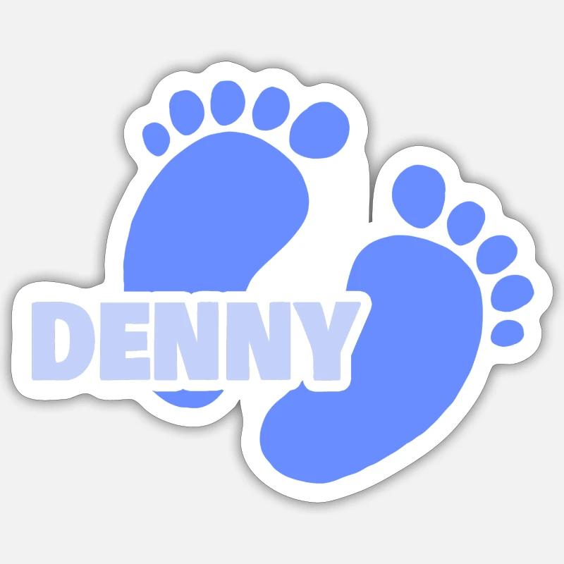 Gift for Denny - Sticker size S (10 x 10 cm) - white matte