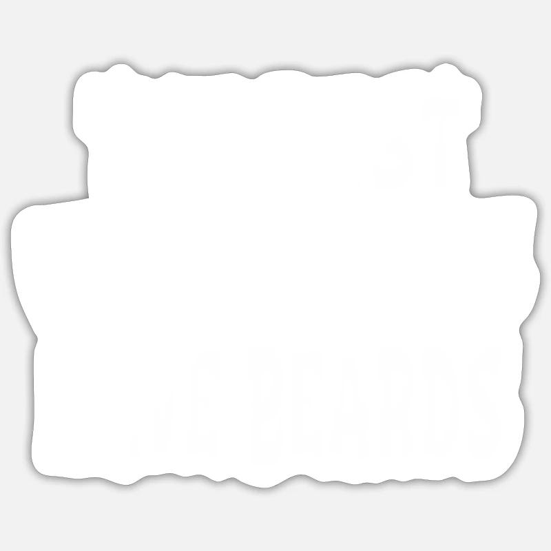 present idea coach beard antiviral playoff beard Sticker Größe S (10 x 10 cm)