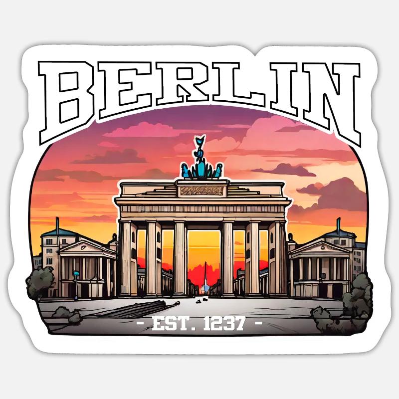 Berlin since 1237 (2) - Sticker size S (10 x 10 cm) - white matte