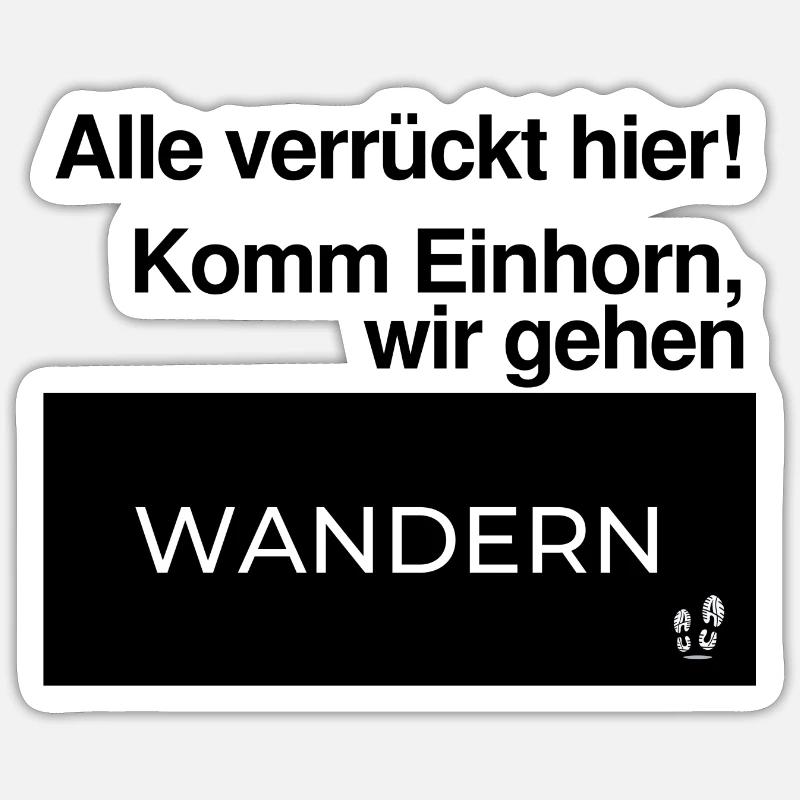 Komm Einhorn… Sticker Größe S (10 x 10 cm)