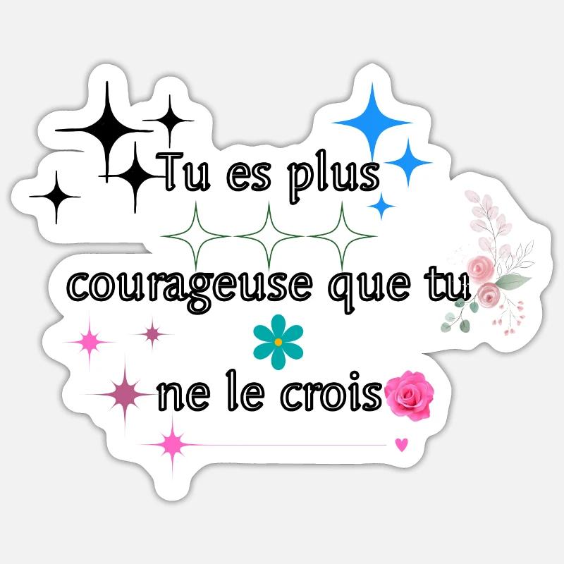 Positive Affirmation - Sticker size S (10 x 10 cm) - white matte