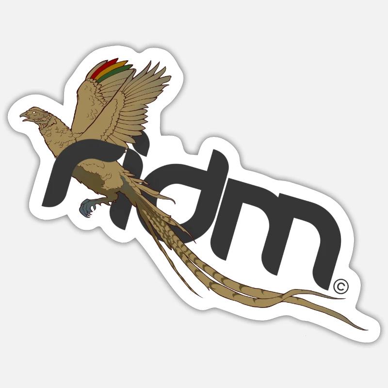 RIDM Rasta Pheasant Sticker size S (10 x 10 cm)