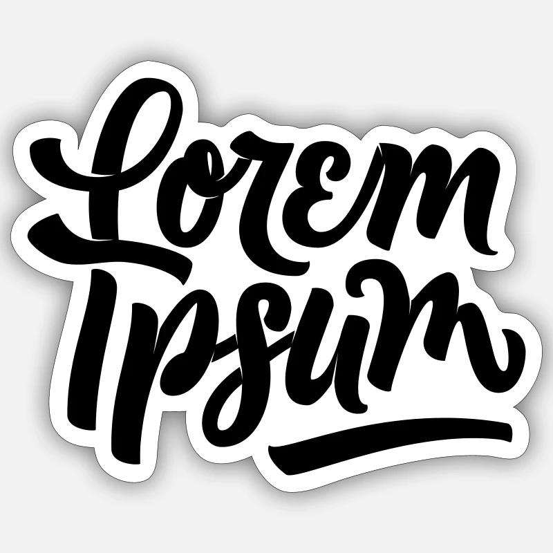 Lorem Ipsum - Sticker size S (10 x 10 cm) - white matte