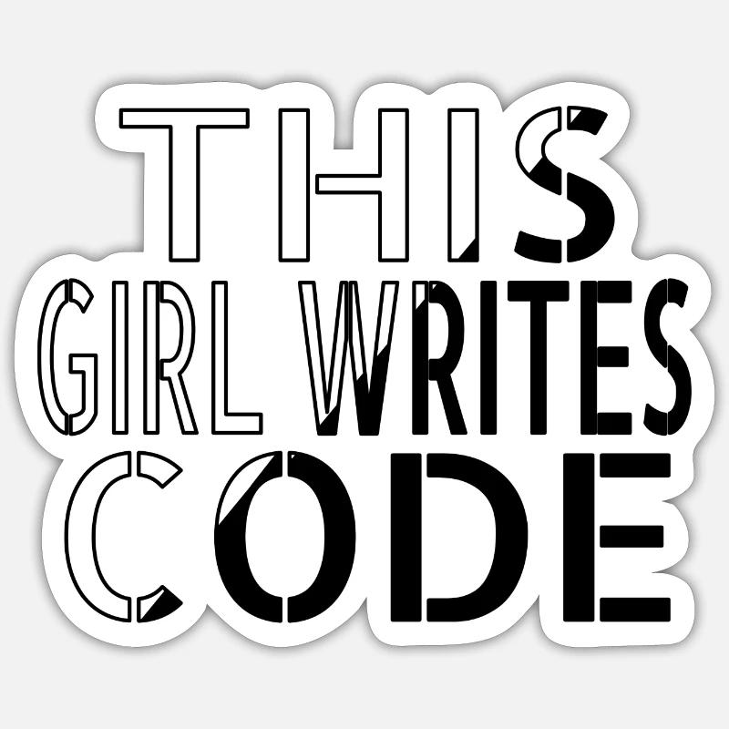 Humour Codage Déclaration sur les technologies de l’information Sticker taille S (10 x 10 cm)