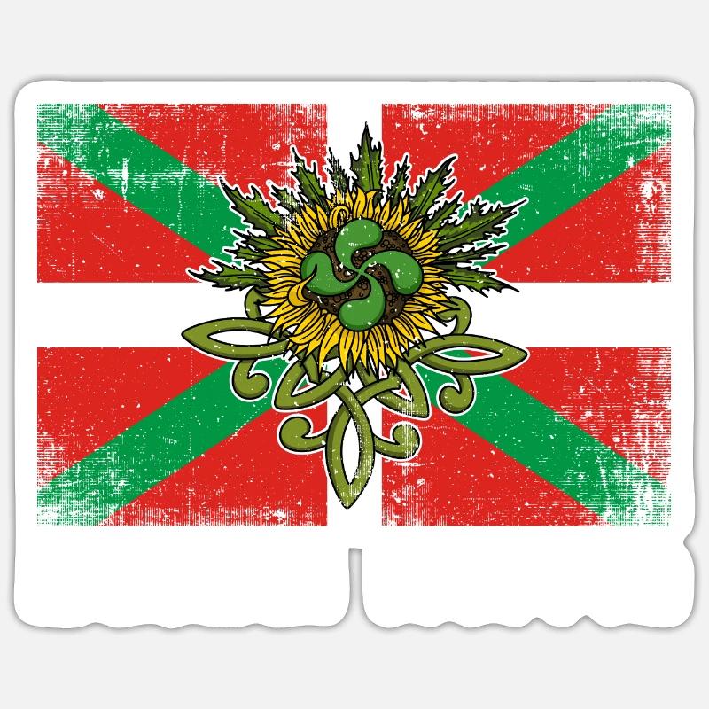 Baskische Sprache Basken Euskal Herria Basco Sticker Größe S (10 x 10 cm)