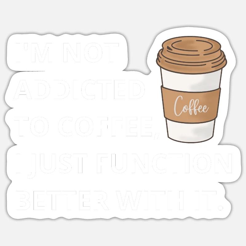 Coffee: Enhancing Functionality, One Cup at a Time Sticker size S (10 x 10 cm)