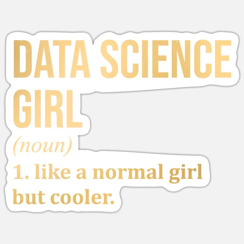 Data Science - Sticker size S (10 x 10 cm) - white matte