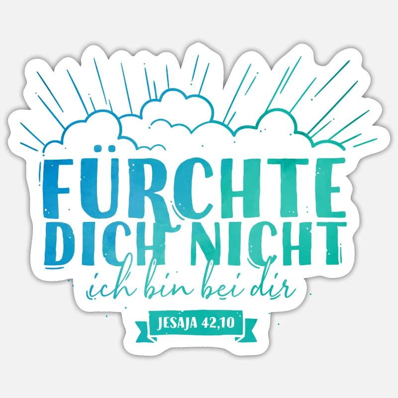 Fear not - Sticker size S (10 x 10 cm) - white matte