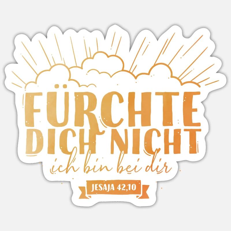 N’ayez crainte - Sticker taille S (10 x 10 cm) - blanc mat