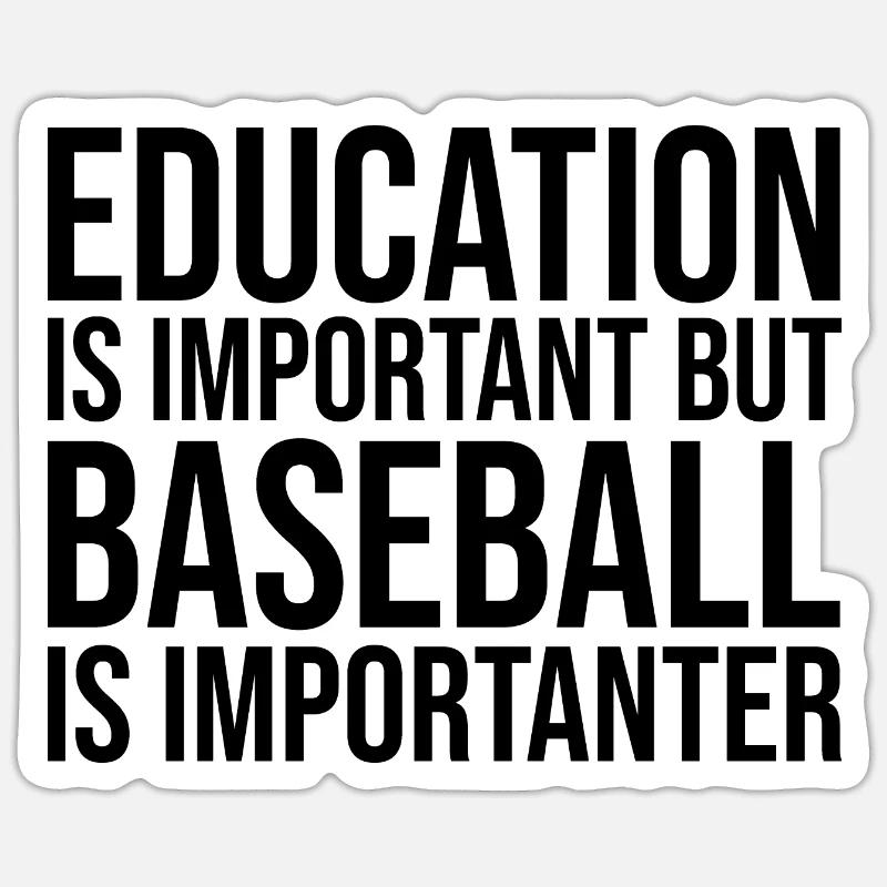 Base-ball - Sticker taille S (10 x 10 cm) - blanc mat