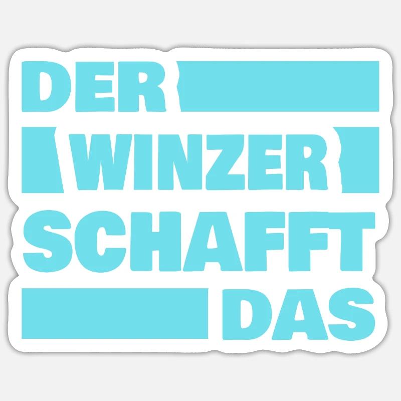 Winemakers as work Sticker size S (10 x 10 cm)