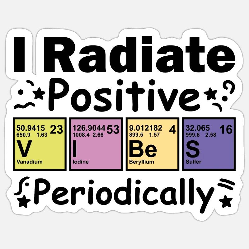 Optimistic Elements - Sticker size S (10 x 10 cm) - white matte