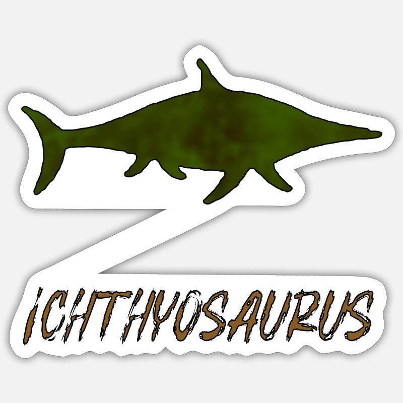 Ichthyosaurus Sticker Größe S (10 x 10 cm)