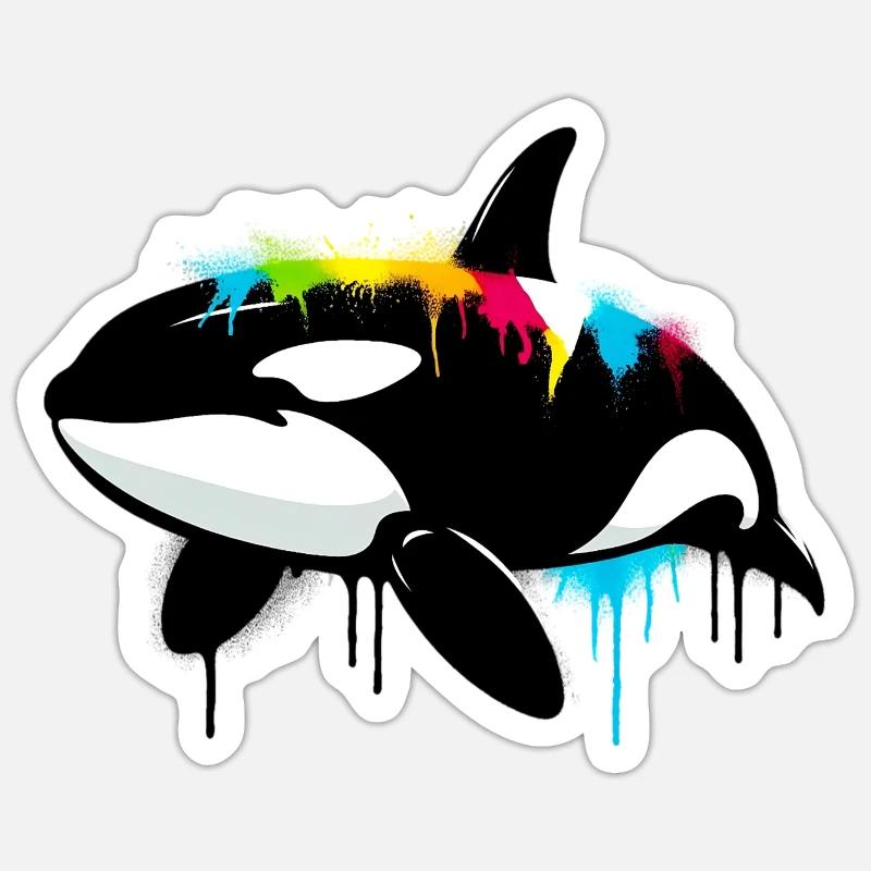 Killer whale Sticker size S (10 x 10 cm)