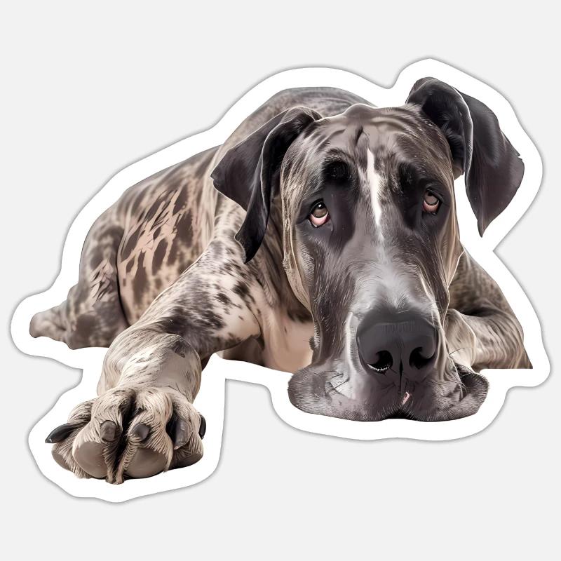 Great Dane Sticker size S (10 x 10 cm)