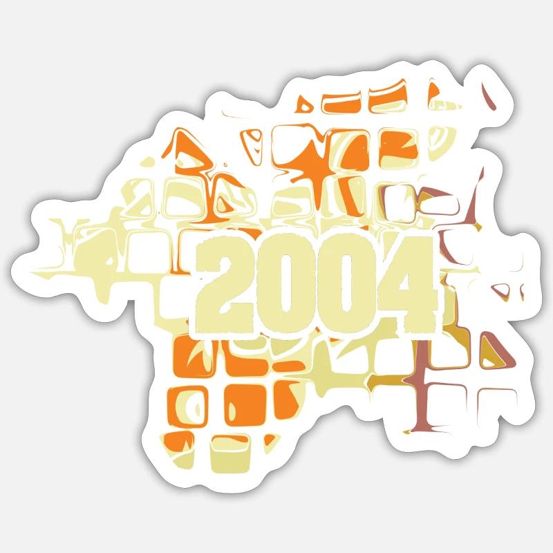 Flower Power 2004 - Sticker size S (10 x 10 cm) - white matte