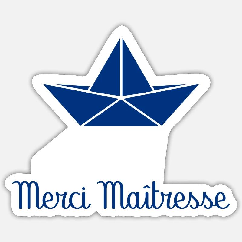 DANKE HERRIN - Sticker Größe S (10 x 10 cm) - Mattweiß