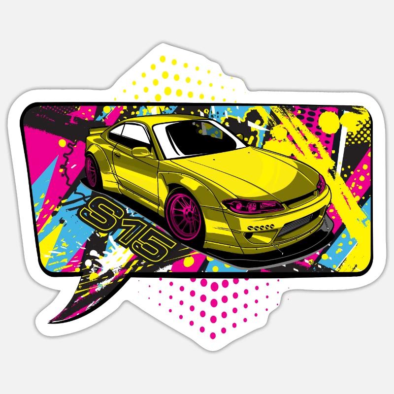 s15 comic Sticker Größe S (10 x 10 cm)