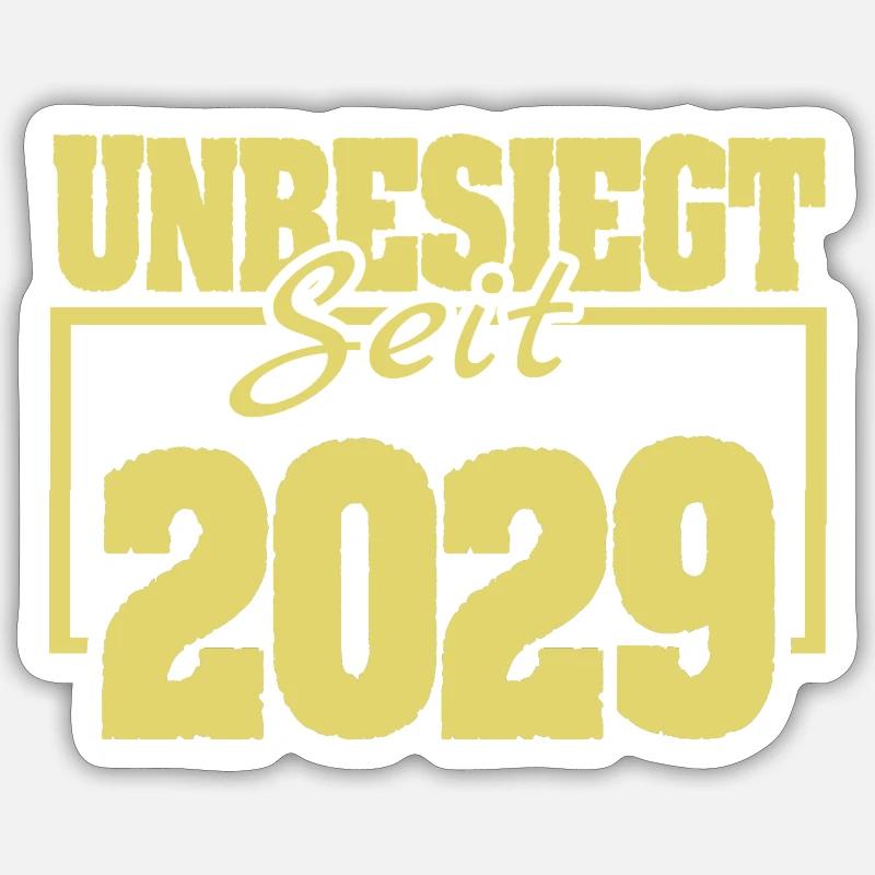 2029 2029 - Sticker taille S (10 x 10 cm) - blanc mat