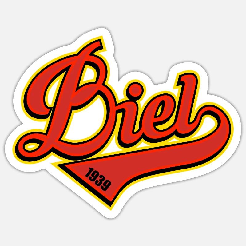 Biel - Sticker taille S (10 x 10 cm) - blanc mat